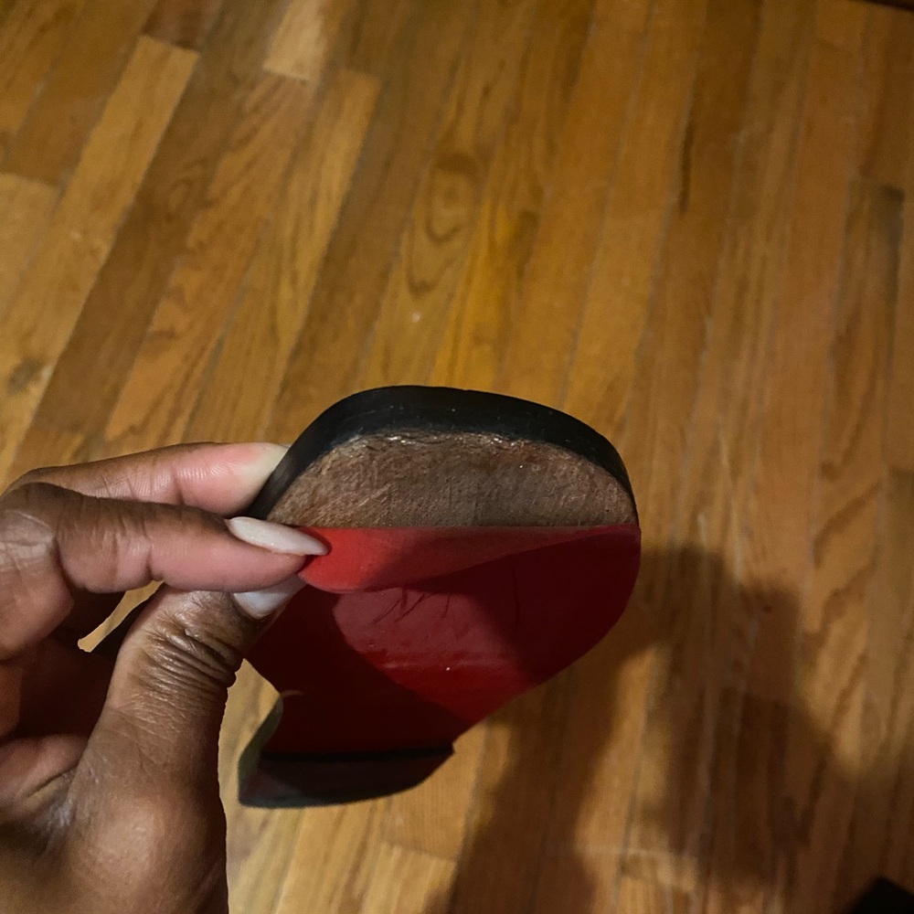 Authentic Christian Louboutin flat black mule size 37.5 - Picture 6 of 7